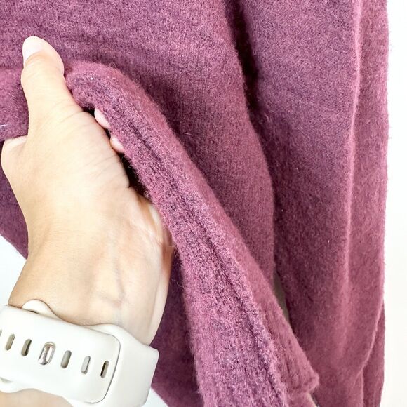 White Stuff Sweater Women's Large Red Burgundy Laundered Classics Lambs Wool - Picture 5 of 14